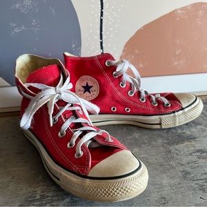 High Top Converse All Star Red